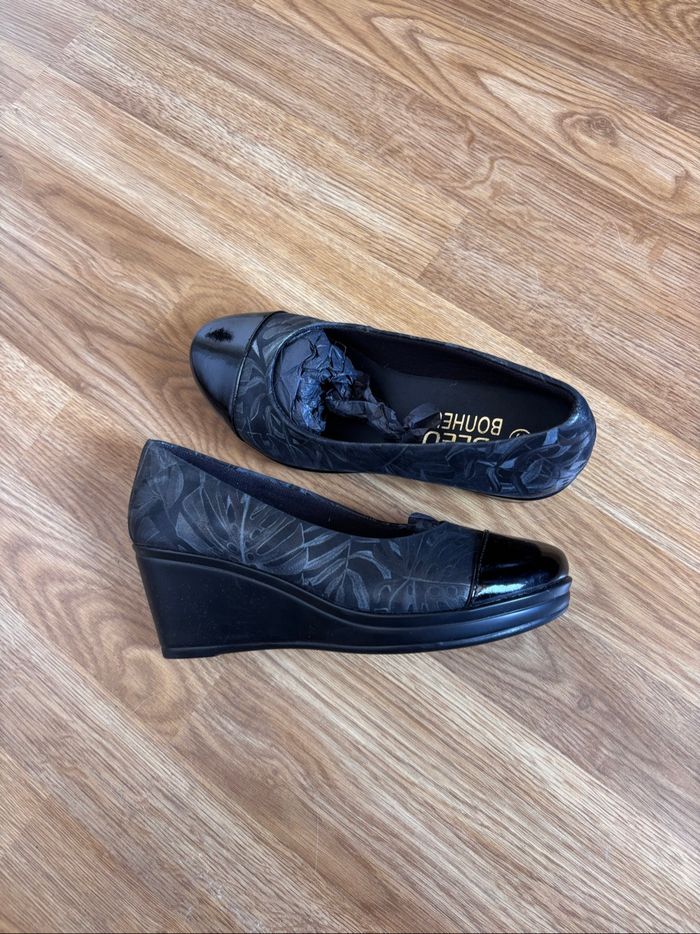 Ballerines compensées en Cuir - T. 37 - photo numéro 5