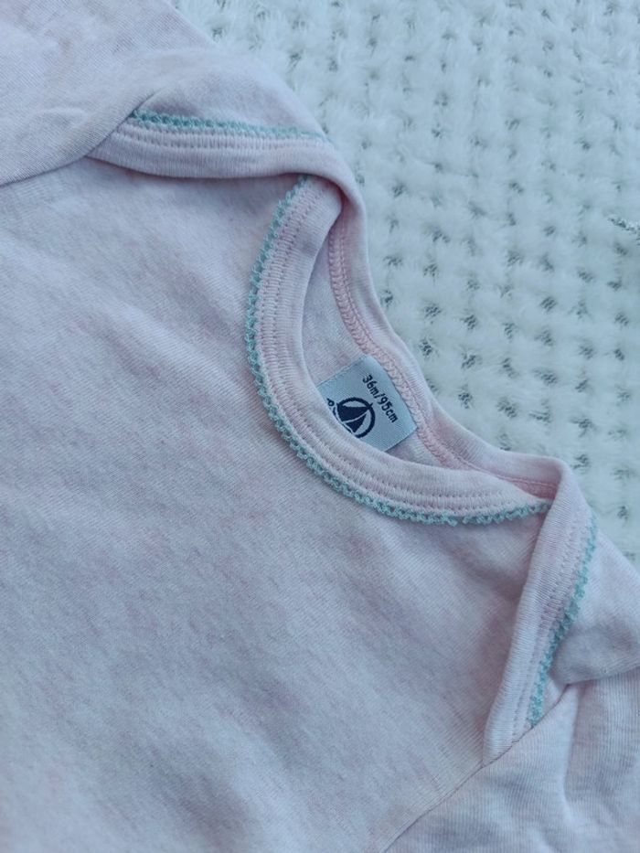 🔸Body Manches Courtes Rose Petit Bateau Fille - 3 ans🔸 - photo numéro 4