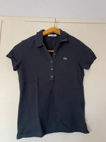 Polo marine femme Lacoste
