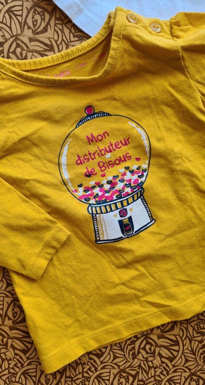 Lot tee-shirts taille 6mois multimarques - photo numéro 2