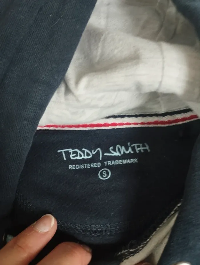 Sweat à capuche bleu marine teddy smith S - photo numéro 5