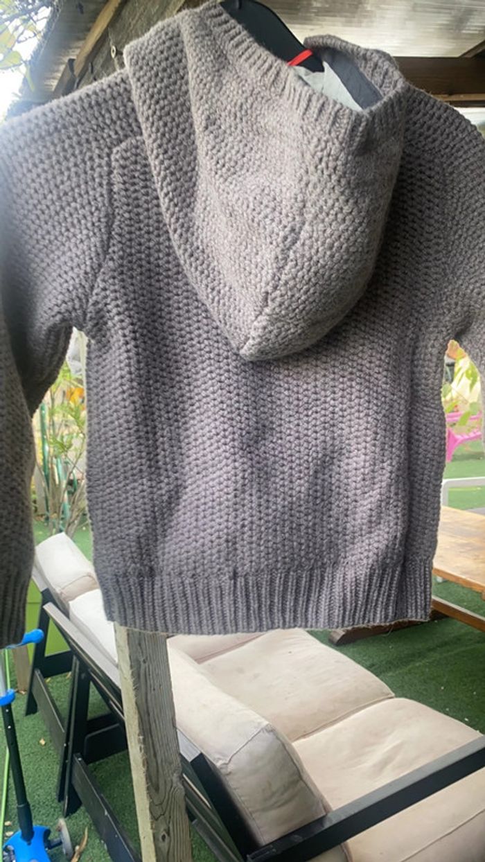 Veste tricot à capuche - photo numéro 6