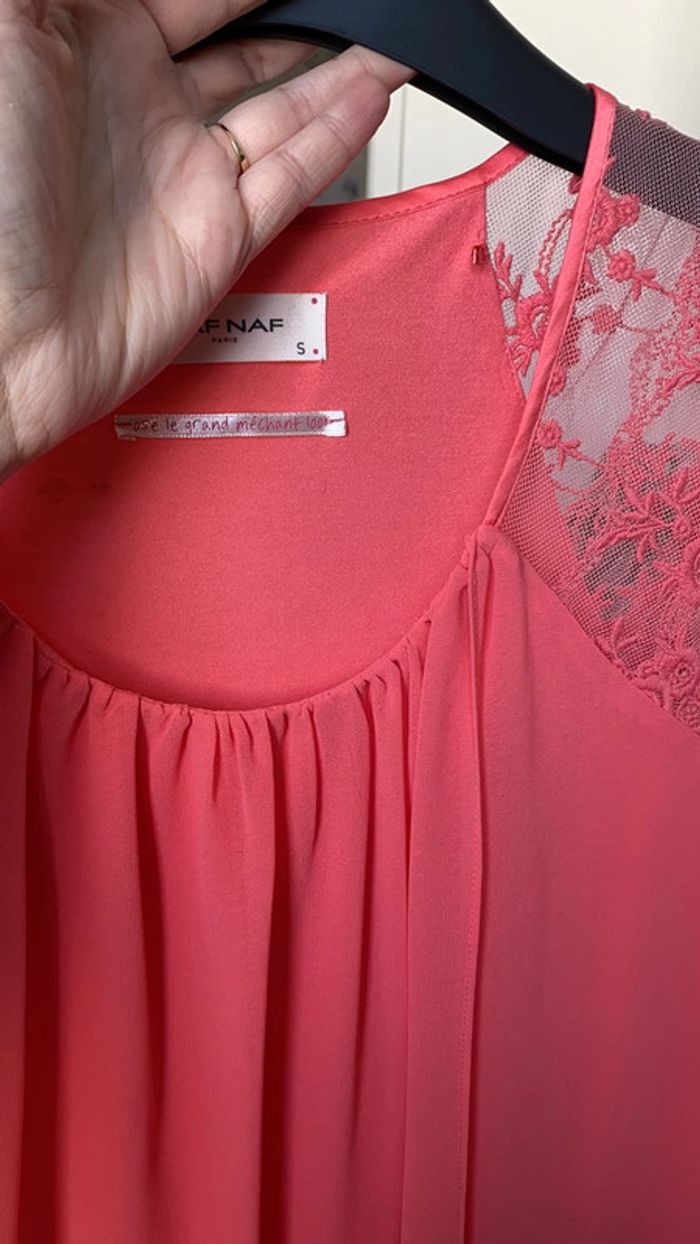 Robe élégante naf naf dentelle s - photo numéro 10