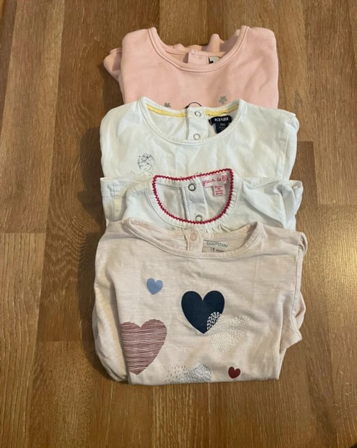 Lot 4 tshirts + 1 pantalon bébé fille - photo numéro 6