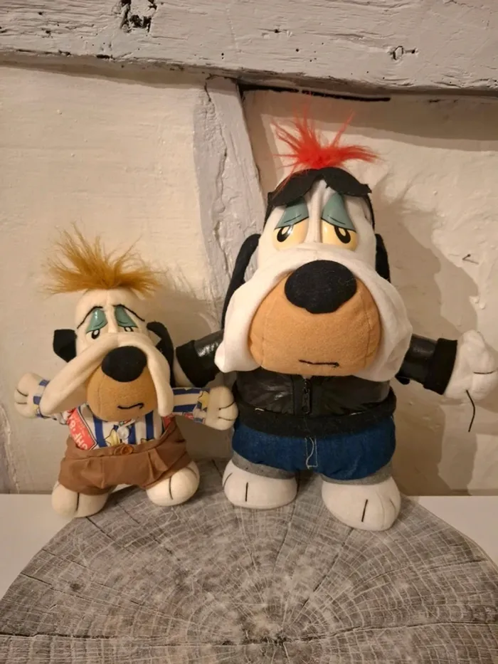Peluches Droopy Happy et Biker - Applause 1990 et 1994