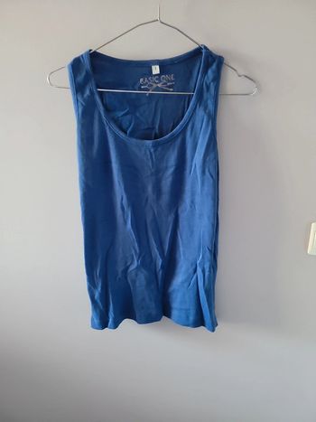 Débardeur bleu taille 1 Basic One