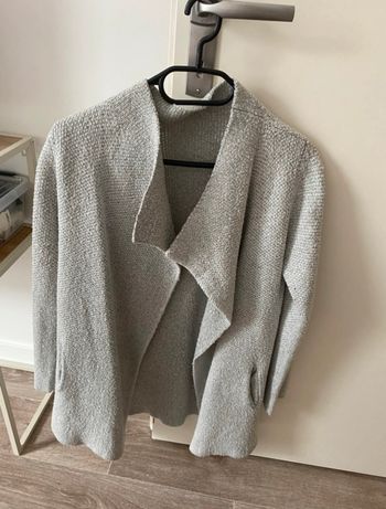 Gilet gris long