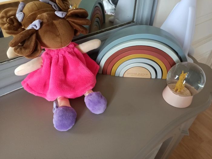 Poupée chiffon en tissu personnalisée Doudou et compagnie - photo numéro 3