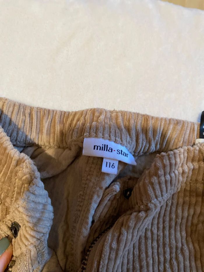 Pantalon velours côtelé beige - Milla star - 6 ans - photo numéro 2