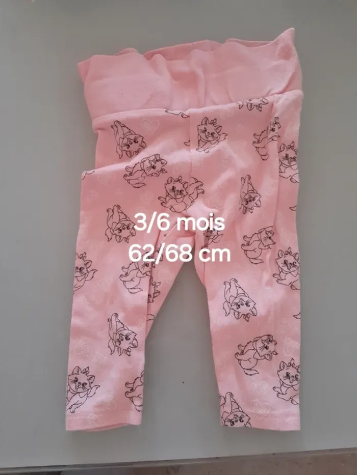 Legging fille 3/6m
