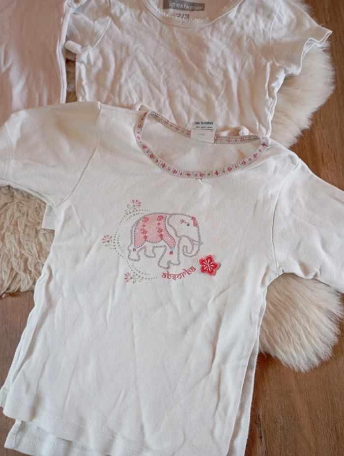 1€ lot de maillot de corps fille 2/3 ans - photo numéro 3