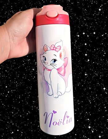 Gourde personnalisée 750ml marie aristochats