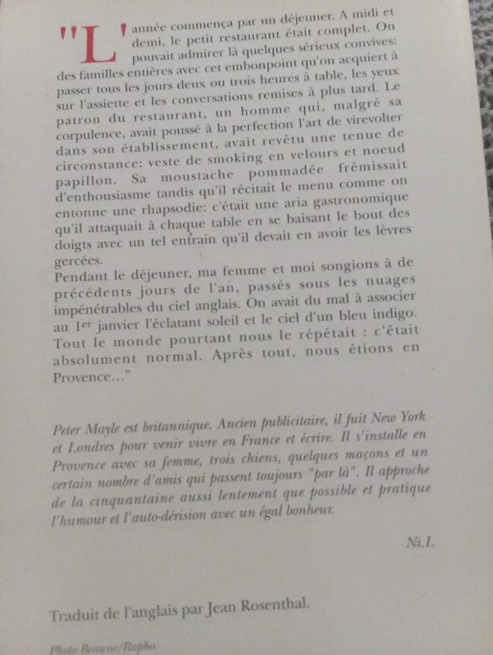 Peter Mayle - Une année en Provence - photo numéro 3