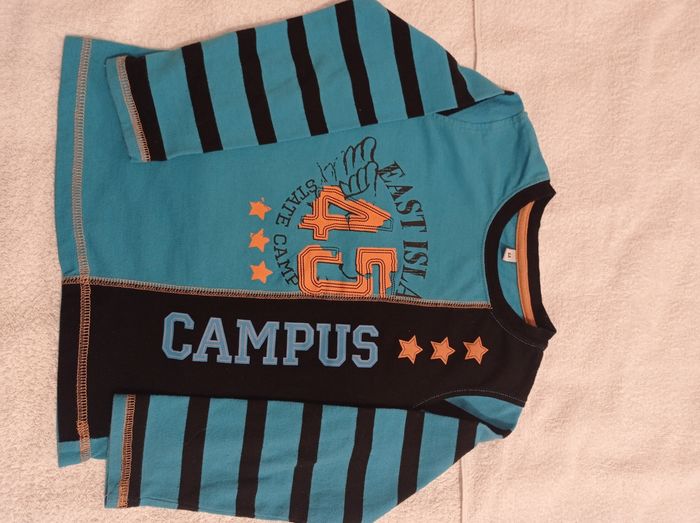 Pull très décoratif marque campus taille 6 ans pull manches longues voir photos - photo numéro 7