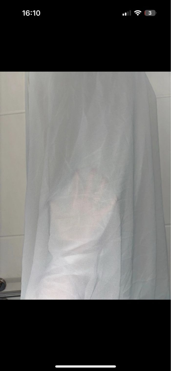 Top long évasé blanc - photo numéro 3