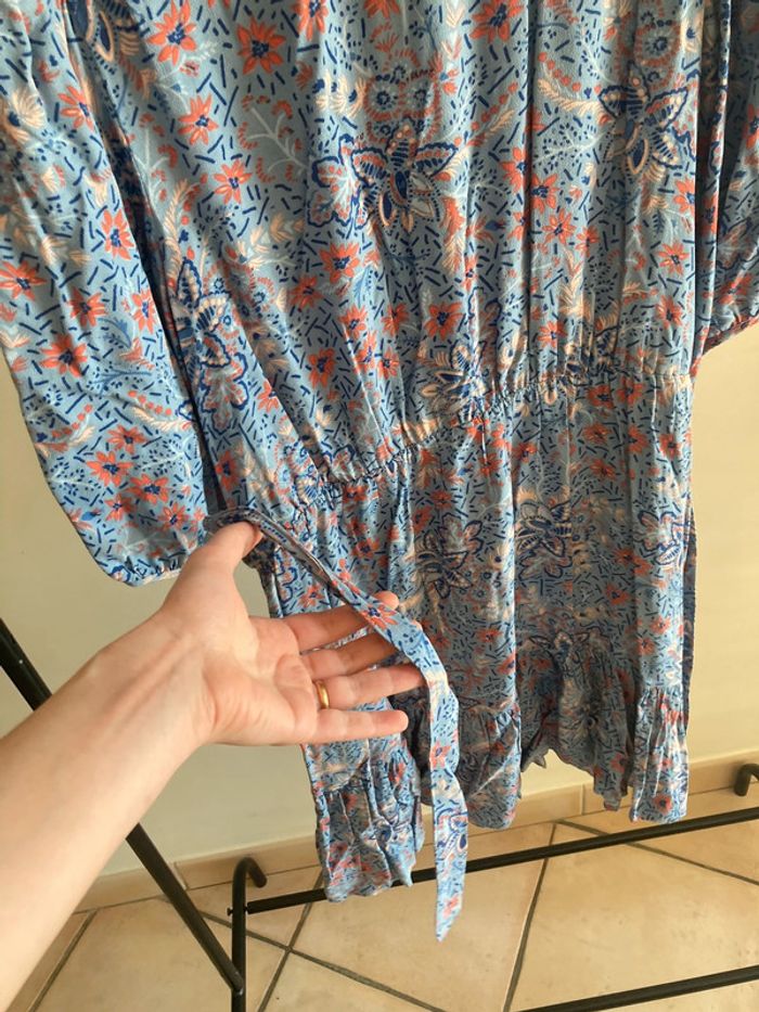 Robe été bleue fleurie - photo numéro 3