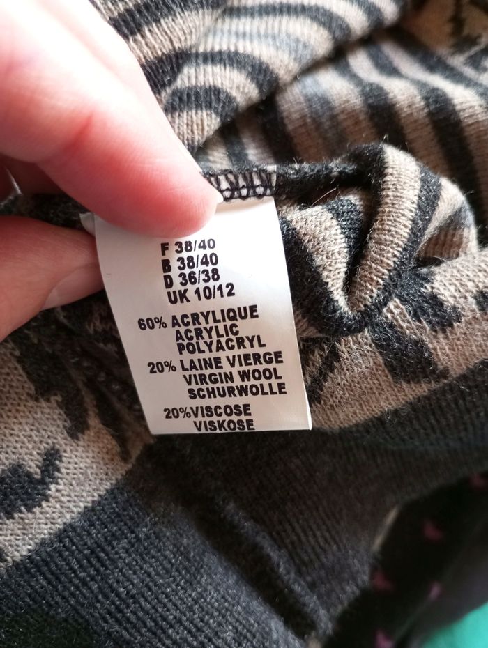 🌸Pull col rond, taille 38-40, Afibel - photo numéro 5