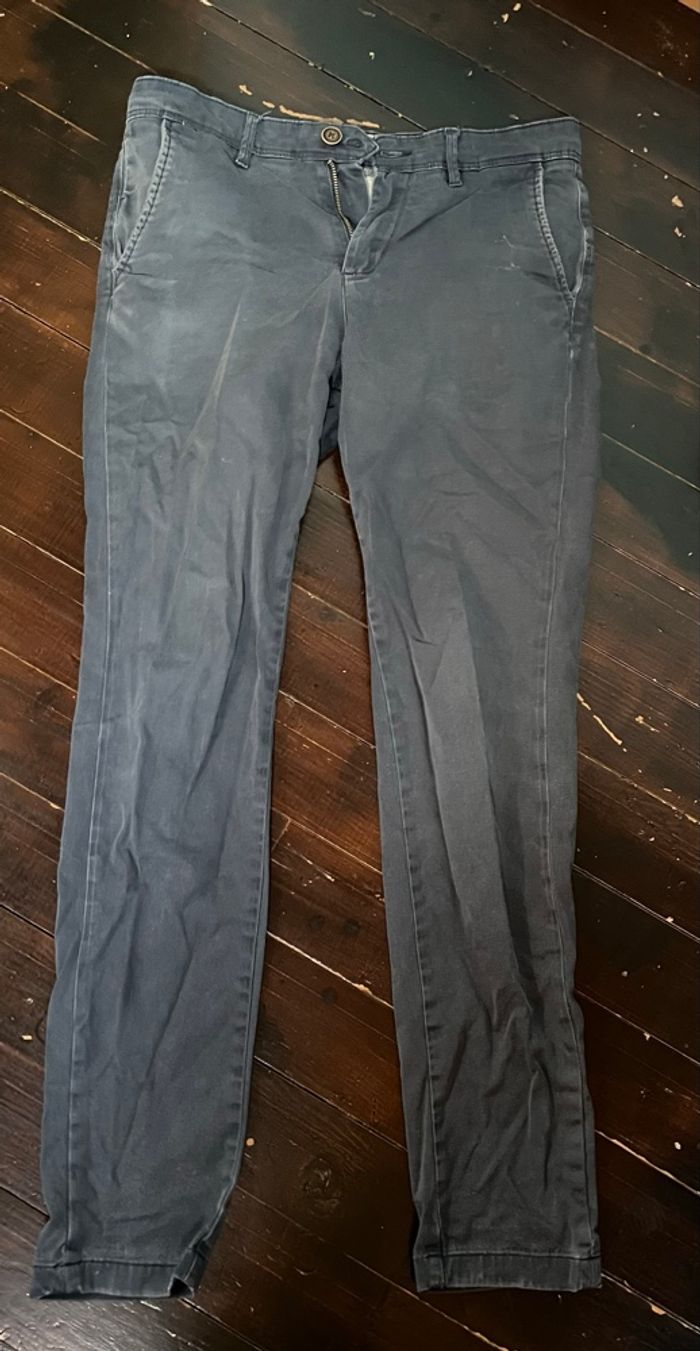 Pantalon Chino Jack & Jones Bleu Marine - photo numéro 5