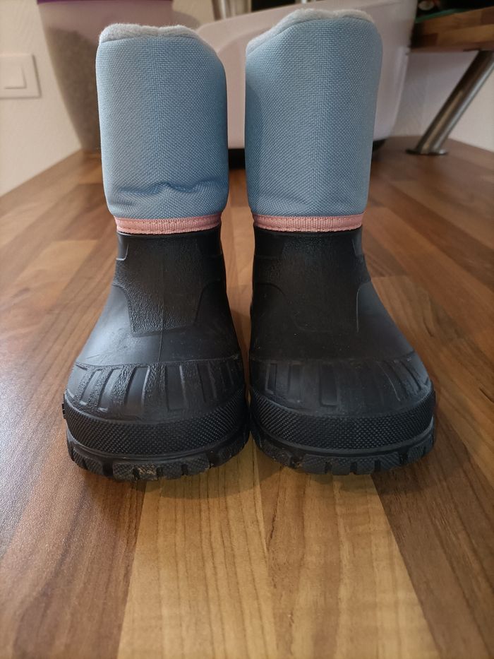 Bottes de neige ski 28-29 bleu clair/rose/noires Quechua - photo numéro 2