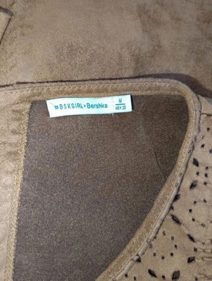 Haut en suédine Bershka taille S/M - photo numéro 4
