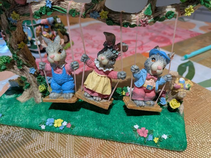 Balançoire jaimy lapin vintage - photo numéro 3