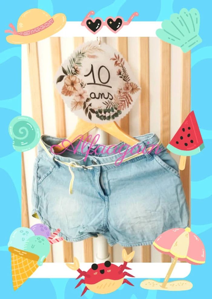 Short en jean Kiabi 10ans