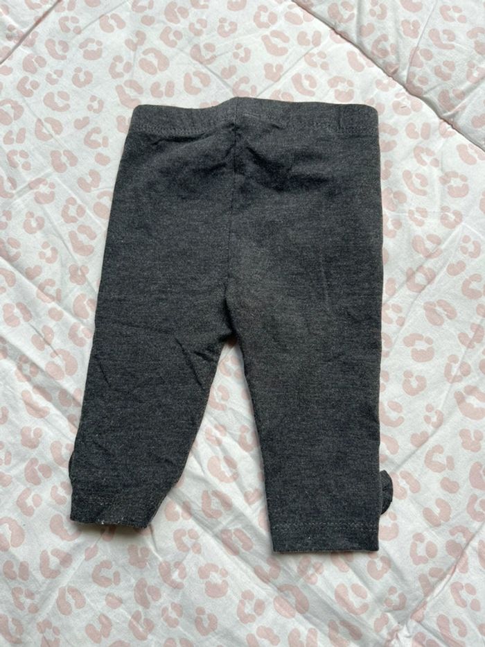 Legging bébé fille gris Du pareil au même 3 mois - photo numéro 3