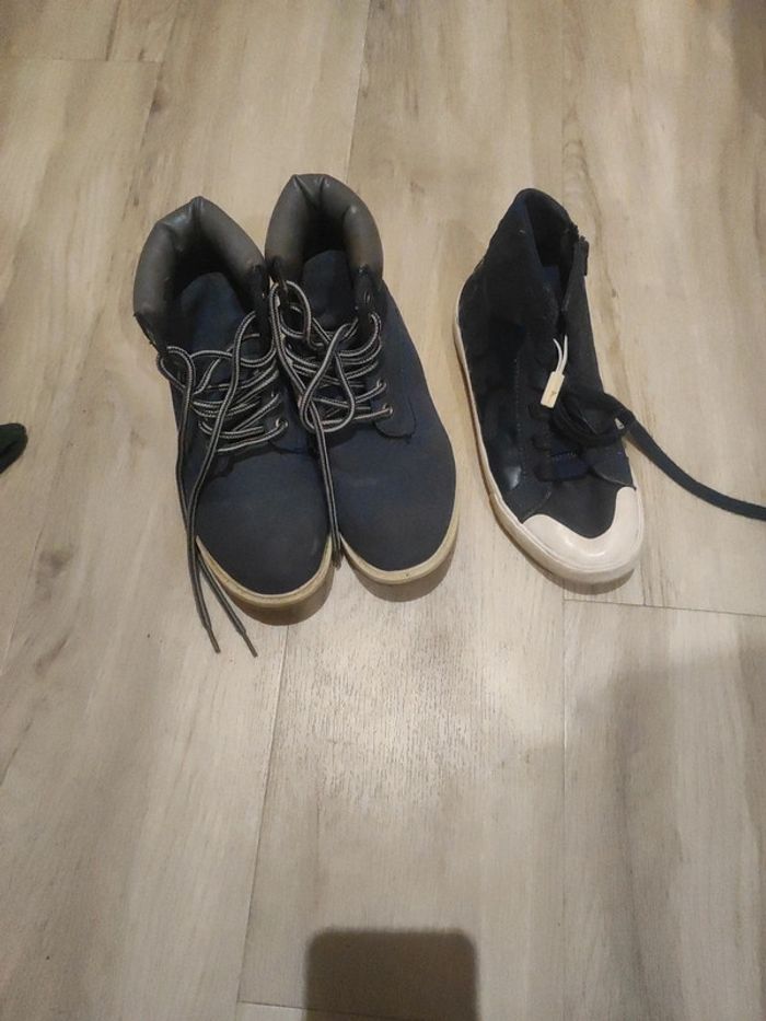 Lot de 2 chaussures garçon 36-37