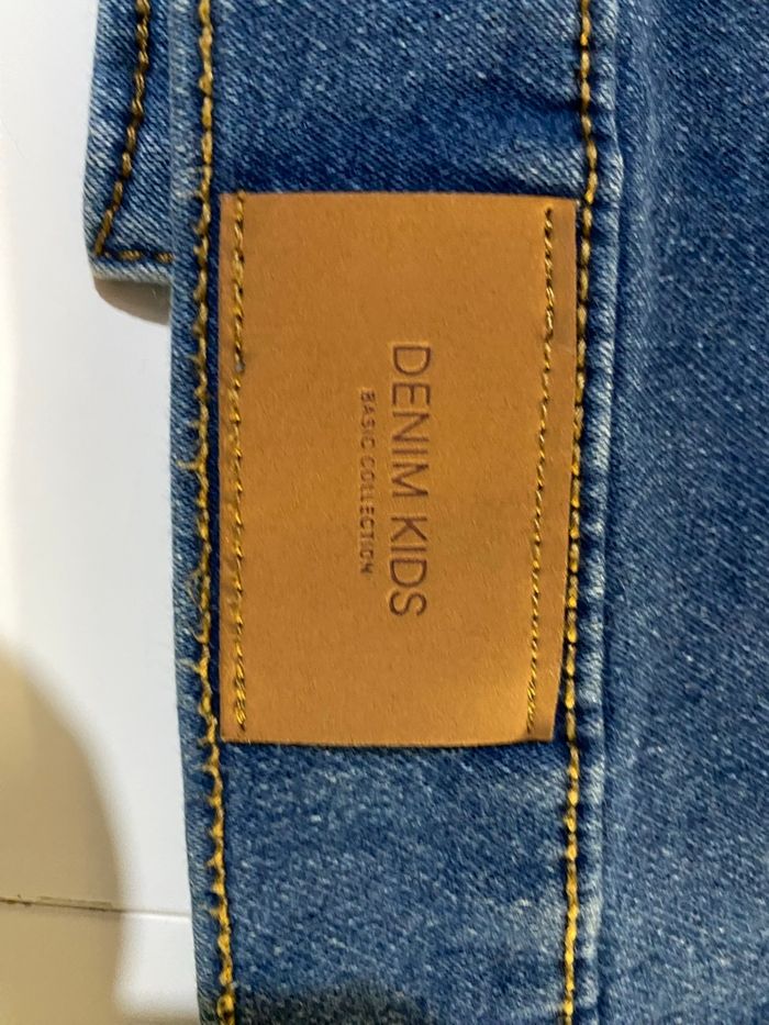 Veste jeans tex bleu foncée taille 9/10 ans - photo numéro 4