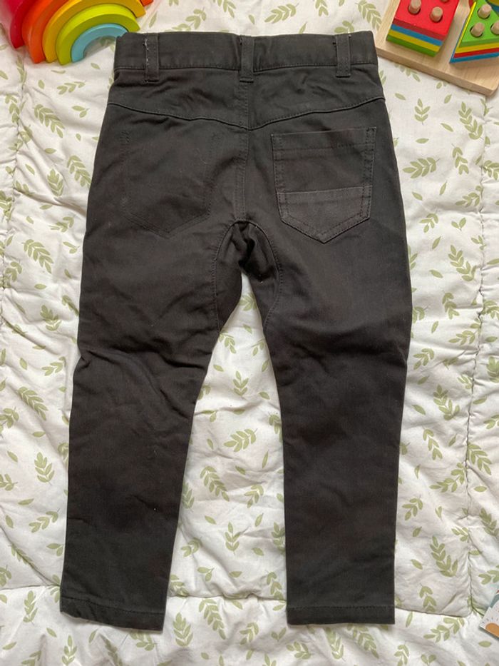 pantalon slim gris et noir taille réglable 3 ans kiabi - photo numéro 8