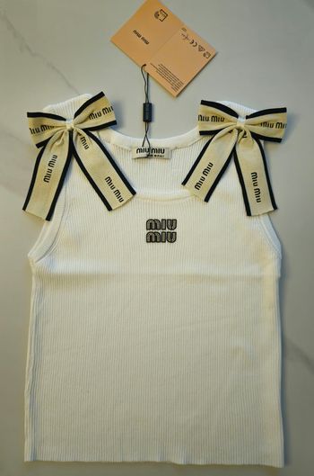 Débardeur Miu Miu blanc