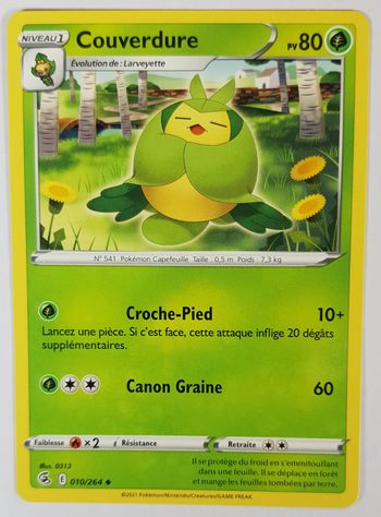 Carte Pokemon Couverdure 010/264 ◆ Poing de Fusion FR ©