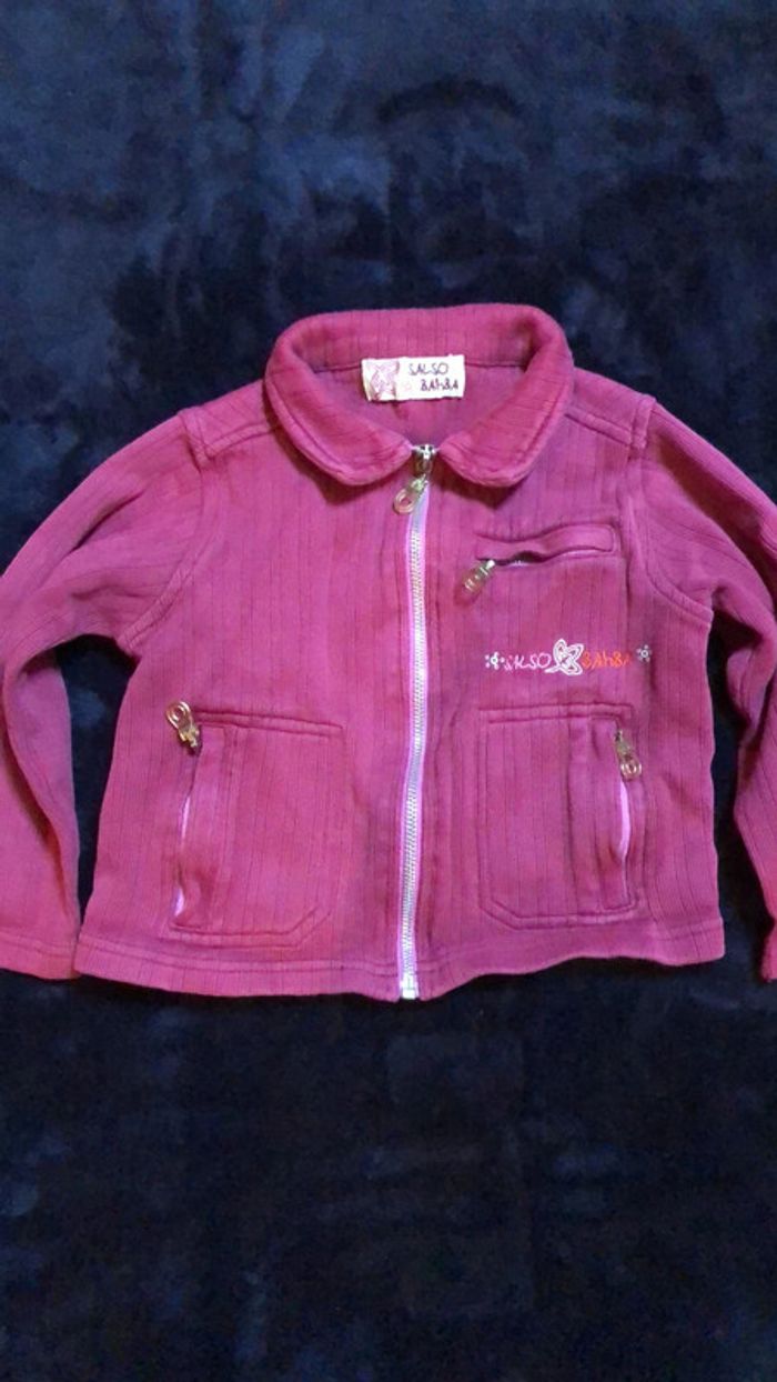 Veste zippée fille 5 ans
