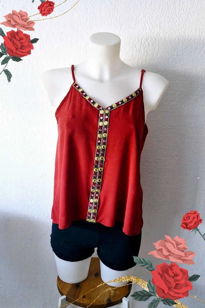 🤎 Débardeur marron pour femme taille S