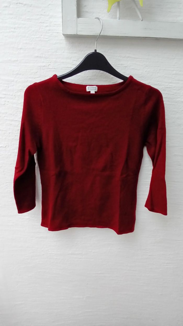 Pull rouge grenat