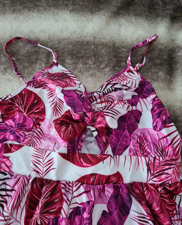 Robe à fines brides taille 42 tropical - photo numéro 4