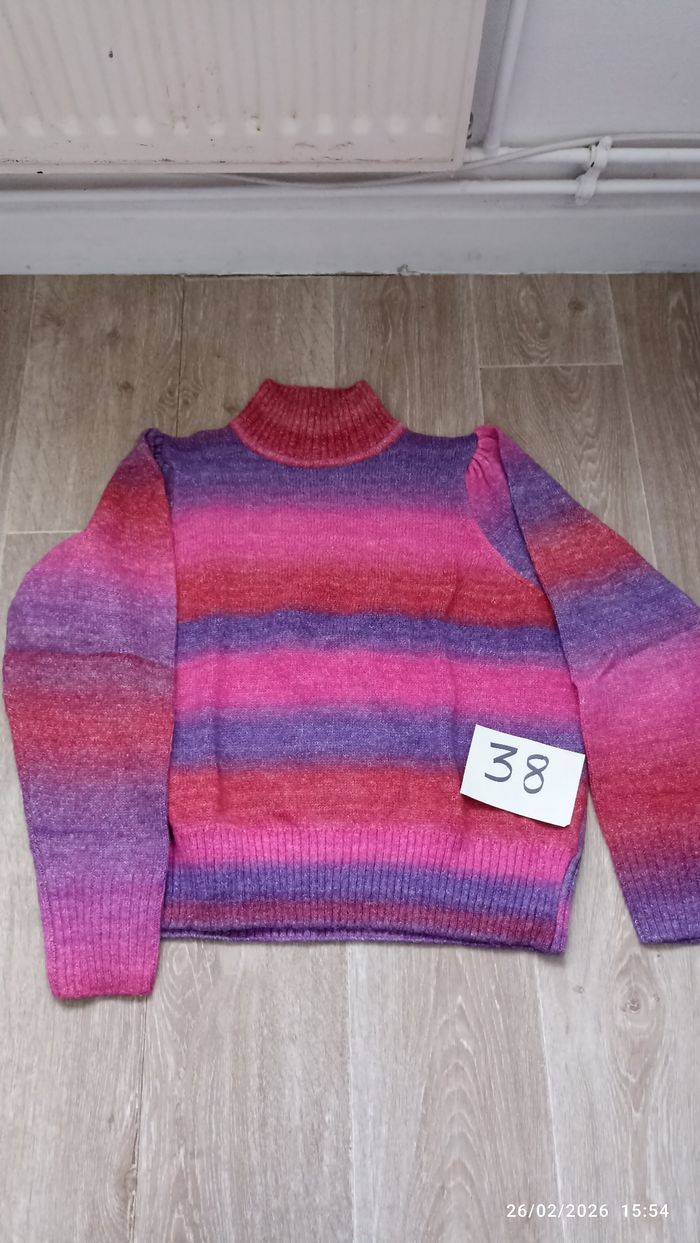 Pull laine Esmara 38/40 rose