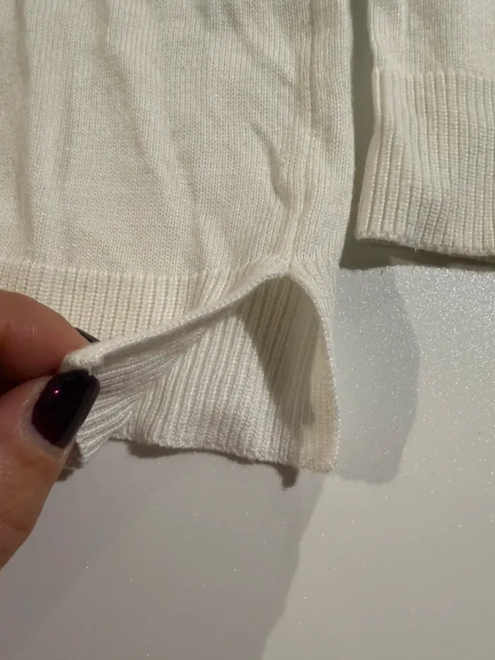 Col roulé blanc benetton - photo numéro 4