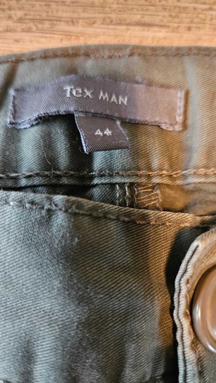 Pantalon homme kaki tirant sur le gris, Tex Man, taille 44 - photo numéro 6