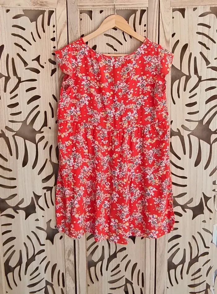 Robe mini  fluide imprimée fleurie Promod - photo numéro 12