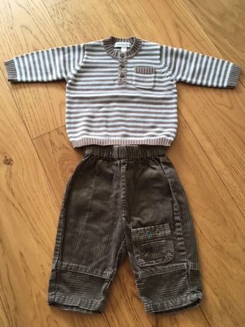 Ensemble pull + pantalon Vertbaudet Taille 3 mois