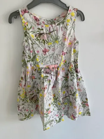 Robe h et m imprimer fleur papillon