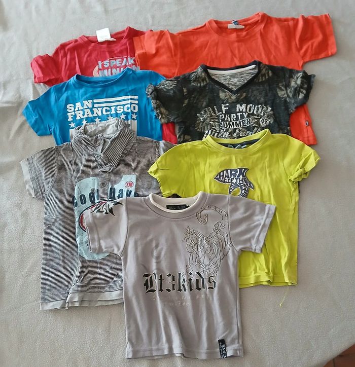 Lot tee-shirt été garçon 4 ans - photo numéro 2