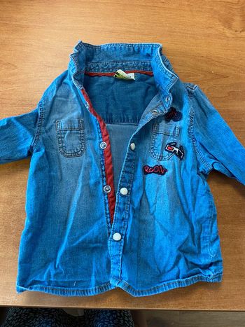 Chemise tape à l’oeil jean 6 mois