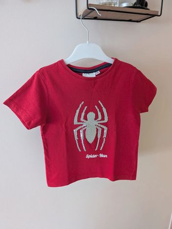 T shirt manches courtes Spiderman 4 ans