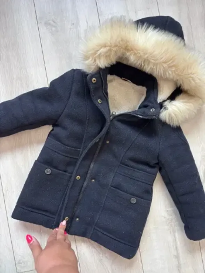Manteau TAO bleu marine - photo numéro 3