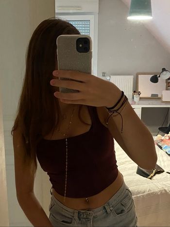 crop top bordeaux