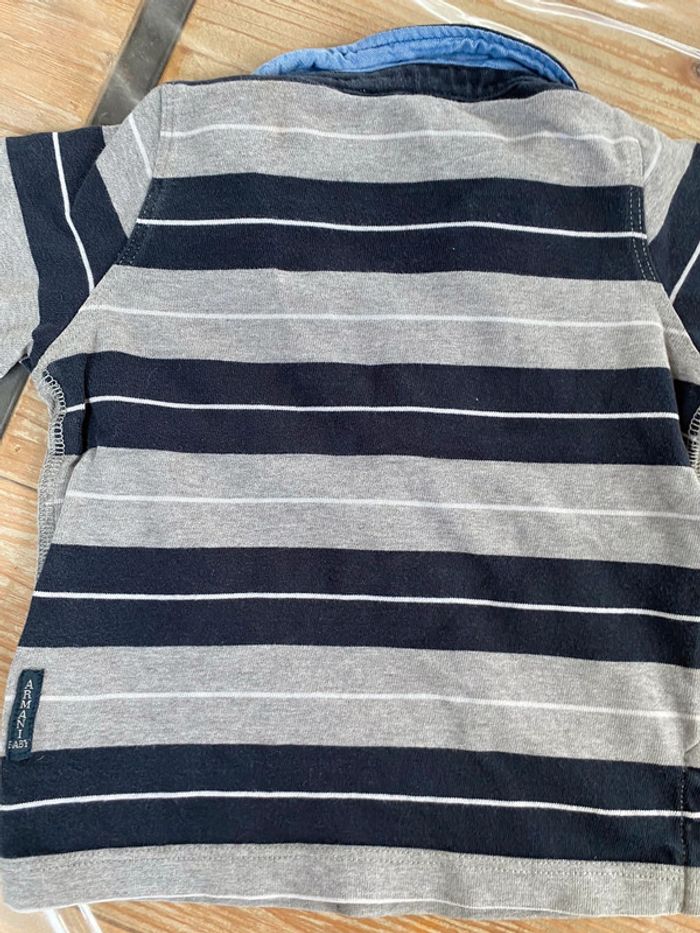 Polo Armani 18 mois gris et marine - photo numéro 6