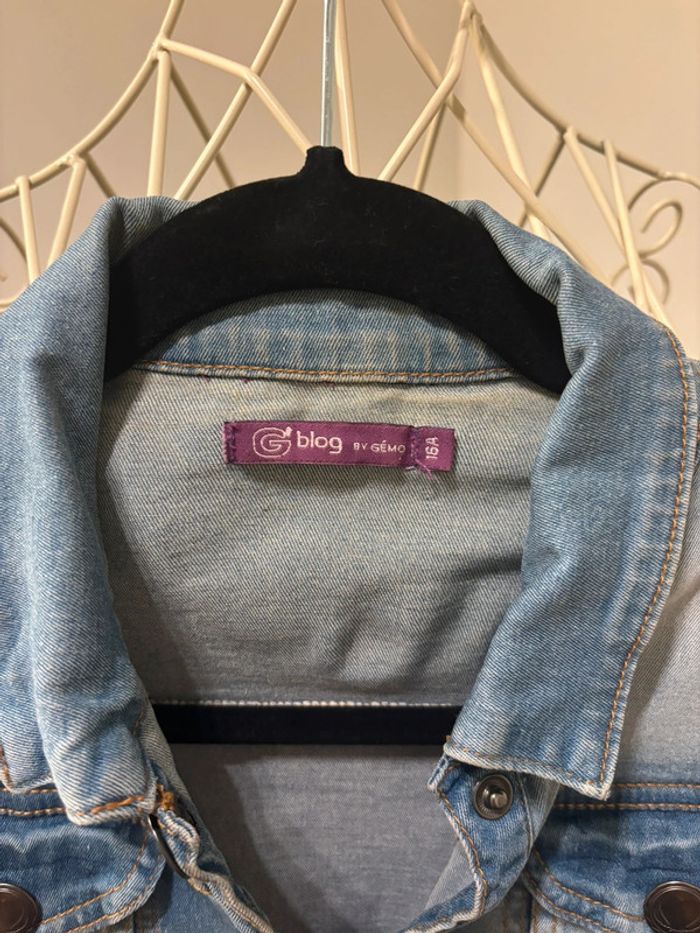 Veste en jean Gemo taille 16 ans . - photo numéro 4