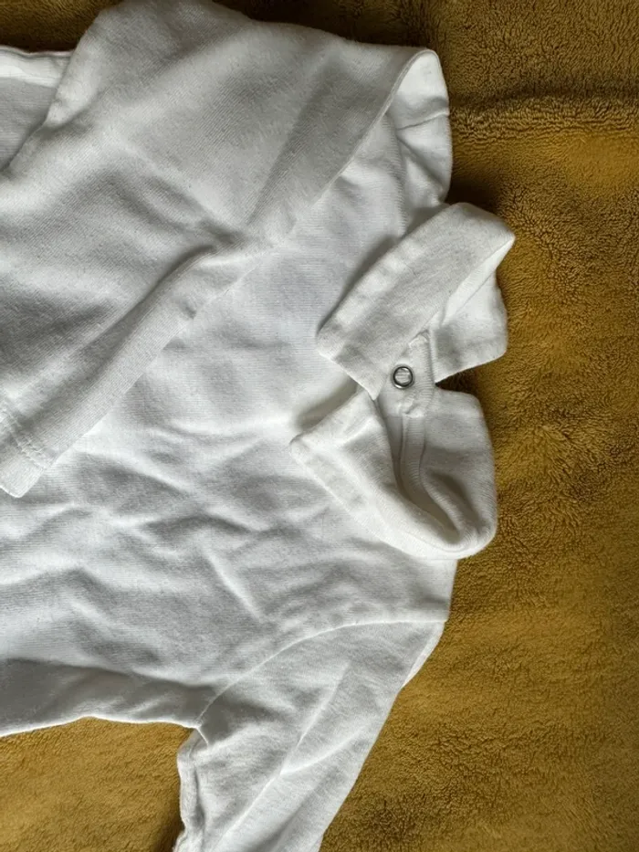 Haut manches longues 6 mois petit bateau boutonnage dos - photo numéro 2